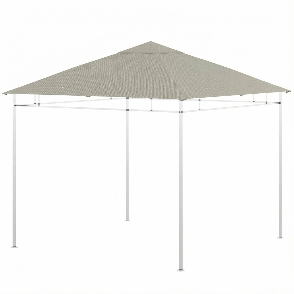 Tenda gazebo giardino polyester ¨C zephmum ¨C grigio 3x3 m 180 g/m2