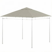 Tenda gazebo giardino polyester ¨C zephmum ¨C grigio 3x3 m 180 g/m2