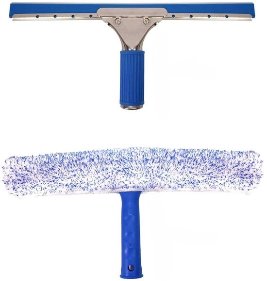Pulitore di finestre 2 in 1 - Leggero e Ergonomico - 1 pezzo