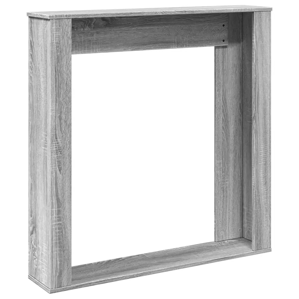 Cornice per Camino Grigio Sonoma 100x20x100 cm in Truciolato 854576