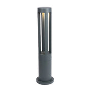 Trade Shop - Lampione Giardino Lampada 12 Watt Led Terra Esterno Ip65 Lampioncino Grigio Es28 -