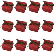 Scatole di regalo con coperchio - 15 pezzi - Scatole di regalo rosse - Opportune per le feste - Ideali per piccoli regali