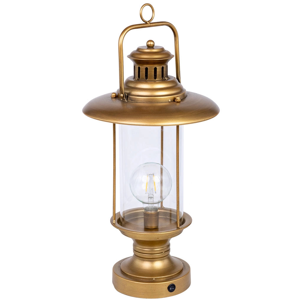 Lampada da tavolo metallo 25x25x46/51.5h cm