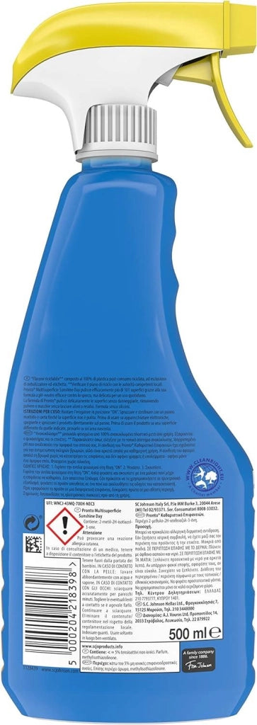 PRONTO SPRAY TRIGGER MULTISUPERFICIE  FORMULA CON PH-EQUILIBRATO FRAGRANZA AGRUMI 500 ML
