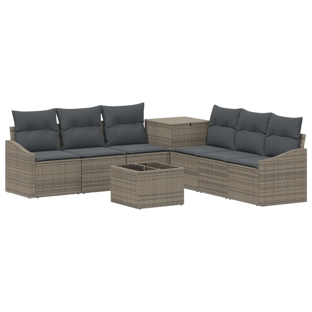 Set di divani 8 pz Grigio e Grigio Scuro 3448222