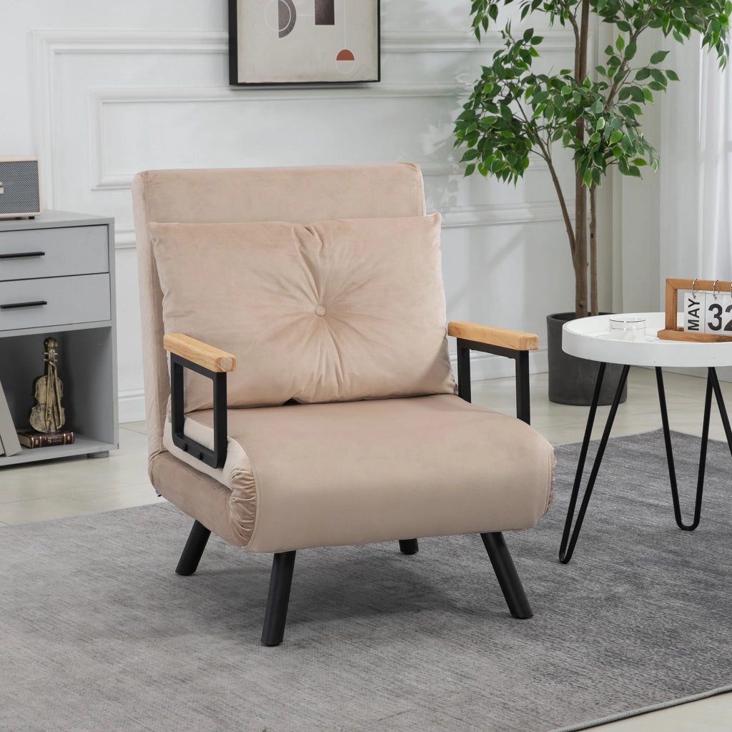Poltrona Relax ¨C Minimal ¨C Tessuto Nero e Naturale