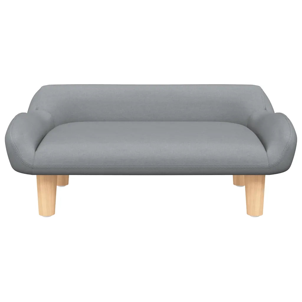 Lettino per Cani Grigio Chiaro 70x40x24 cm in Tessuto 171946