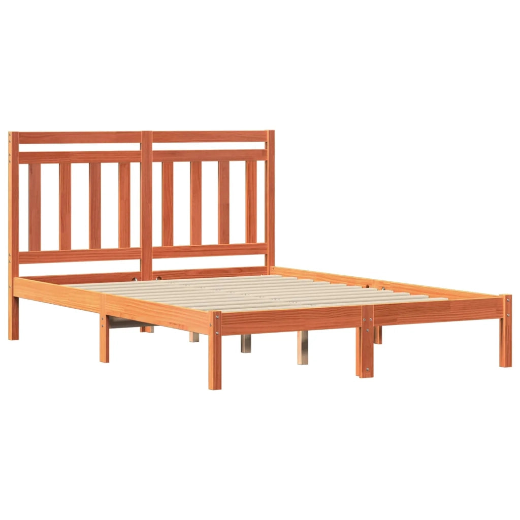 Letto matrimoniale | Letto per adulti | Struttura del letto Marrone cerato 205,5 x 155,5 x 100 cm