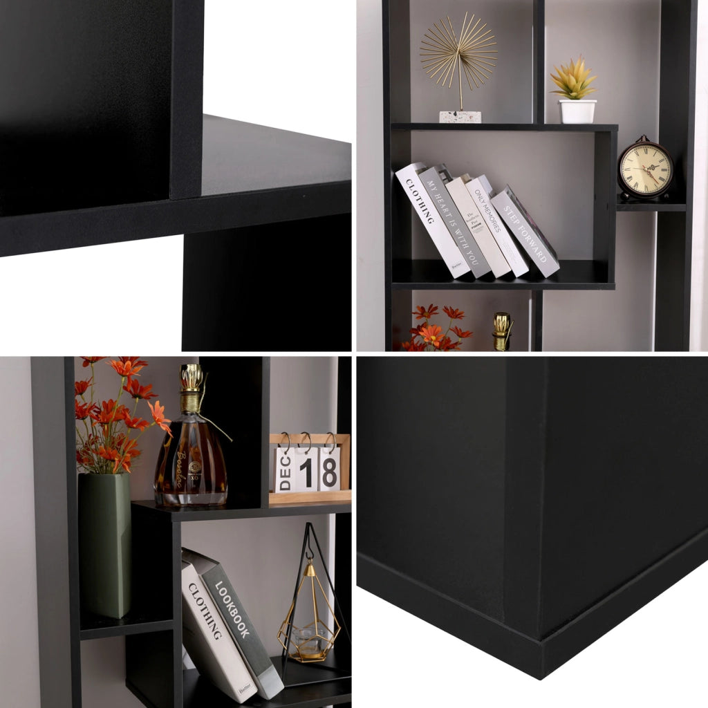 Libreria multiforme a 8 ripiani nero JANE