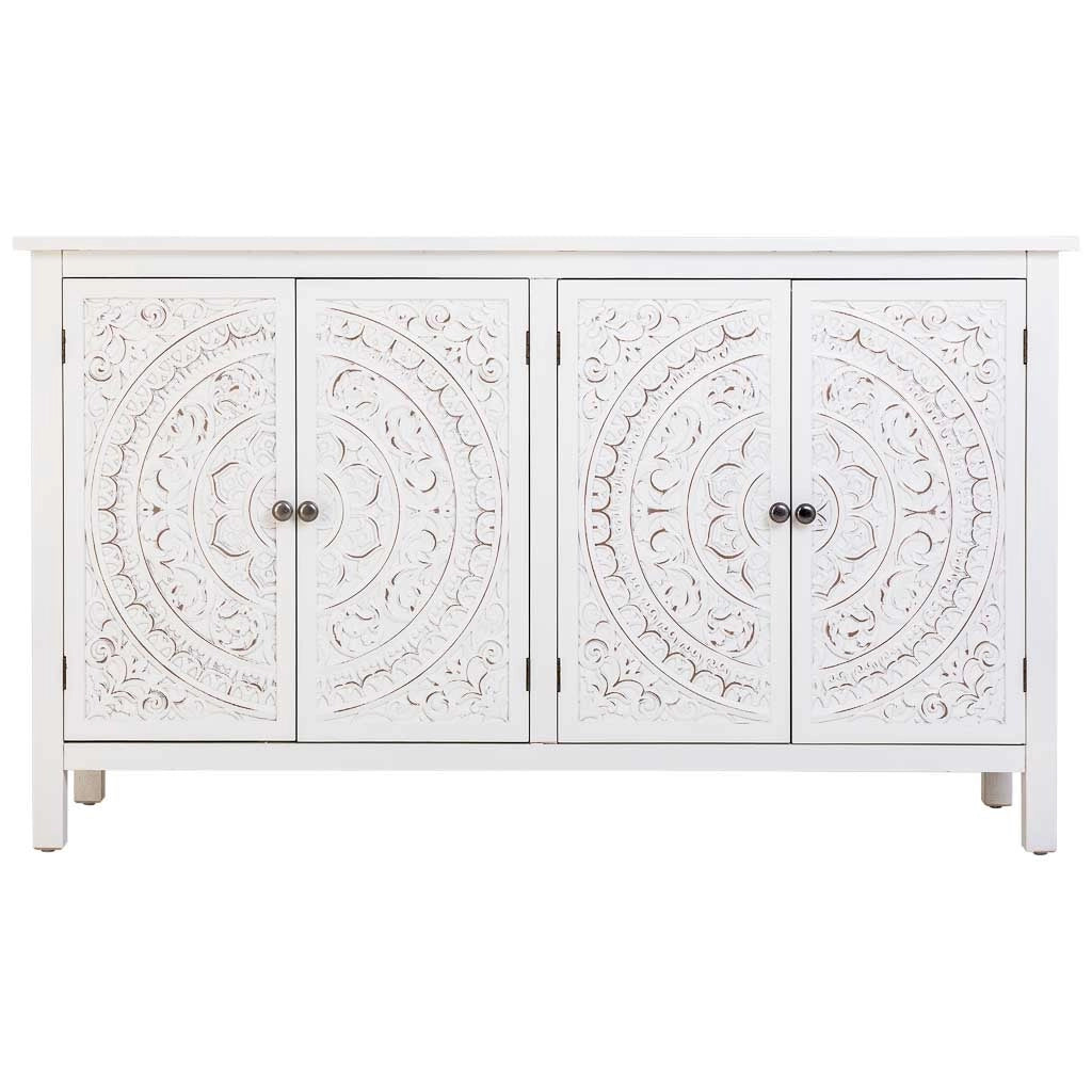 Credenza bianca 140x40x74h cm