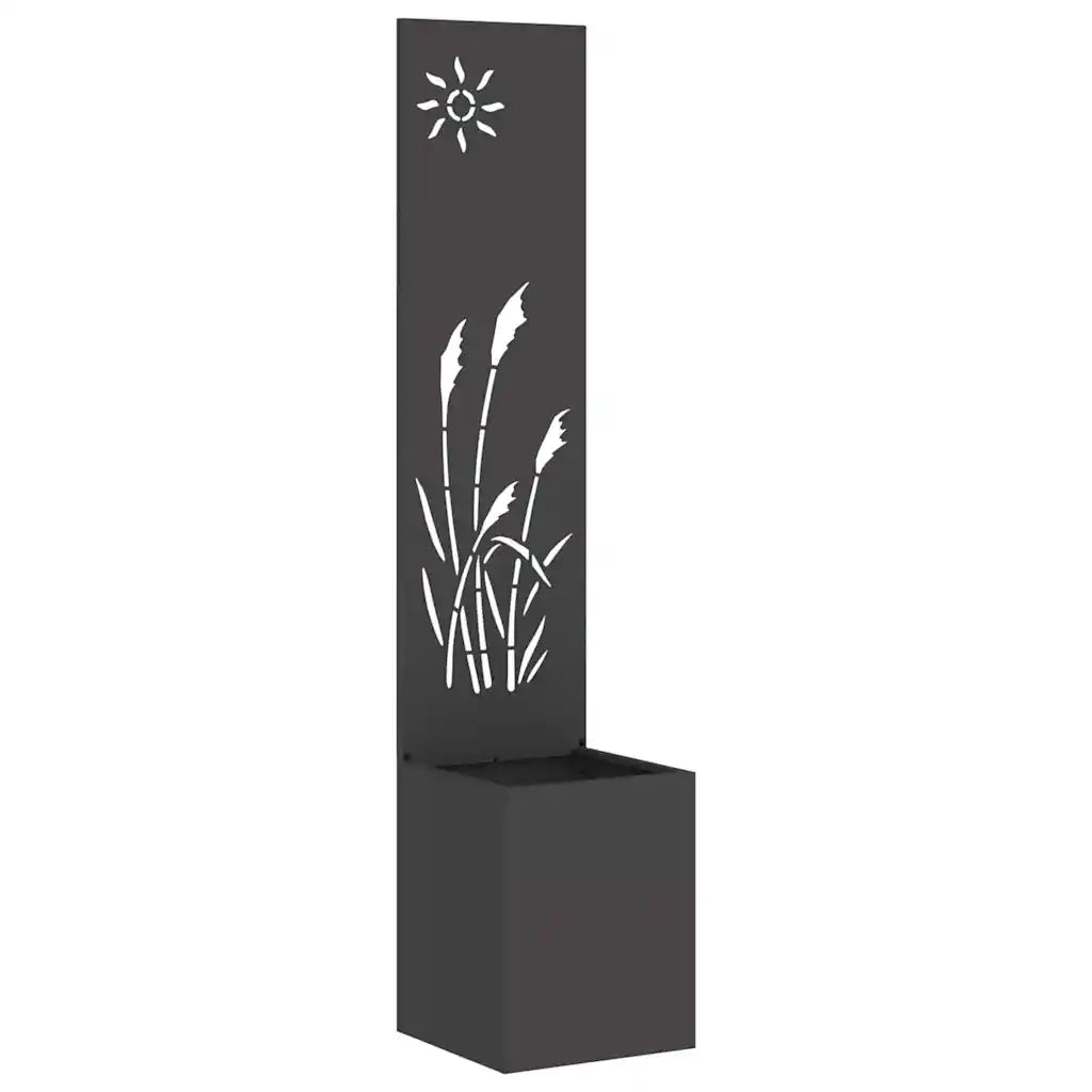 Schermo per privacy in giardino Traforo Nero 32 x 150 cm 876357