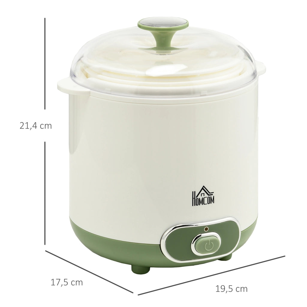 Macchina per Yogurt con Filtro ¨C Minimal ¨C 1.5L 19.5x17.5x21.4 cm Bianco