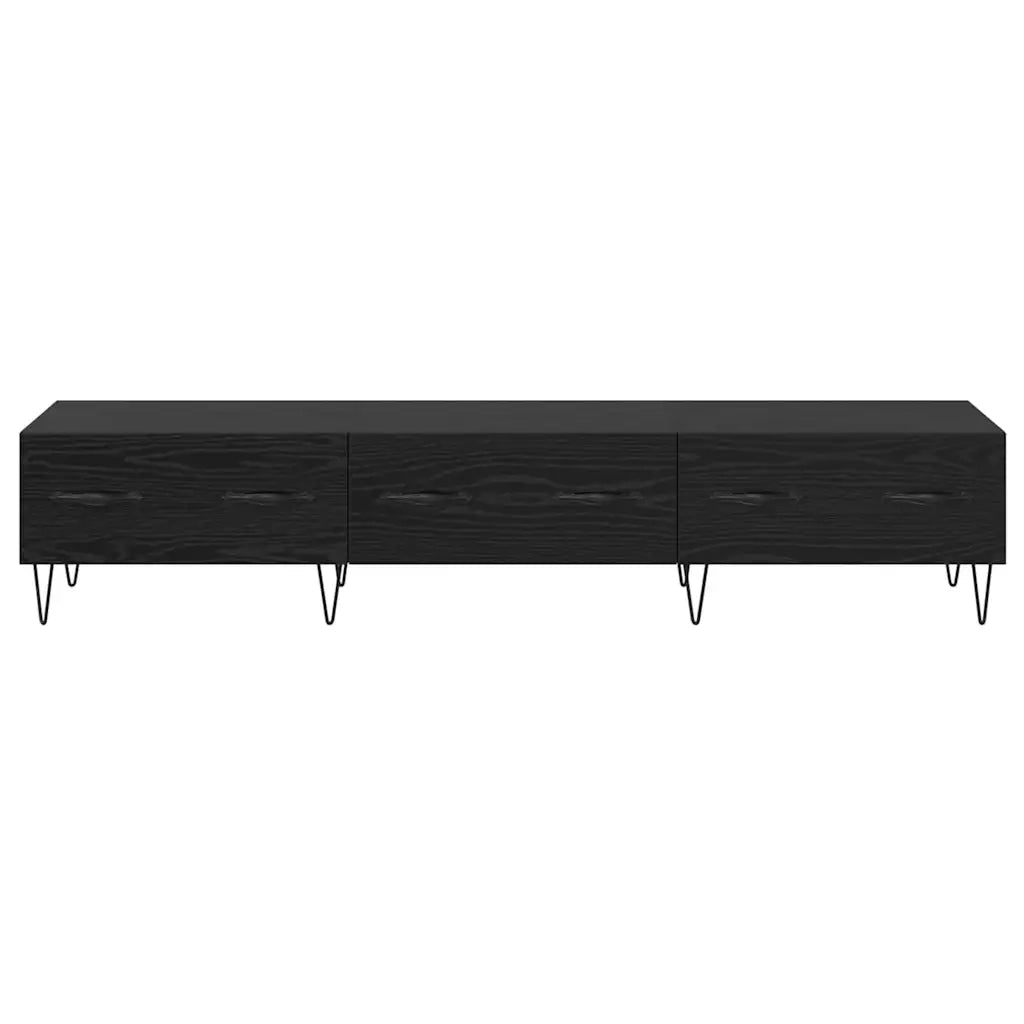 Mobile TV | Armadietto TV | Mobile Porta TV Rovere nero 150 x 36 x 30 cm Legno multistrato