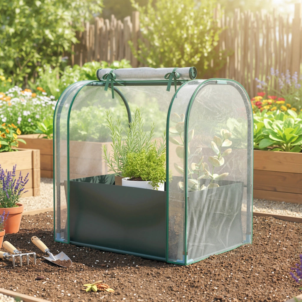 Mini Serra Portatile con Borsa per Piante ¨C Xylo ¨C 68x50x70 cm Verde