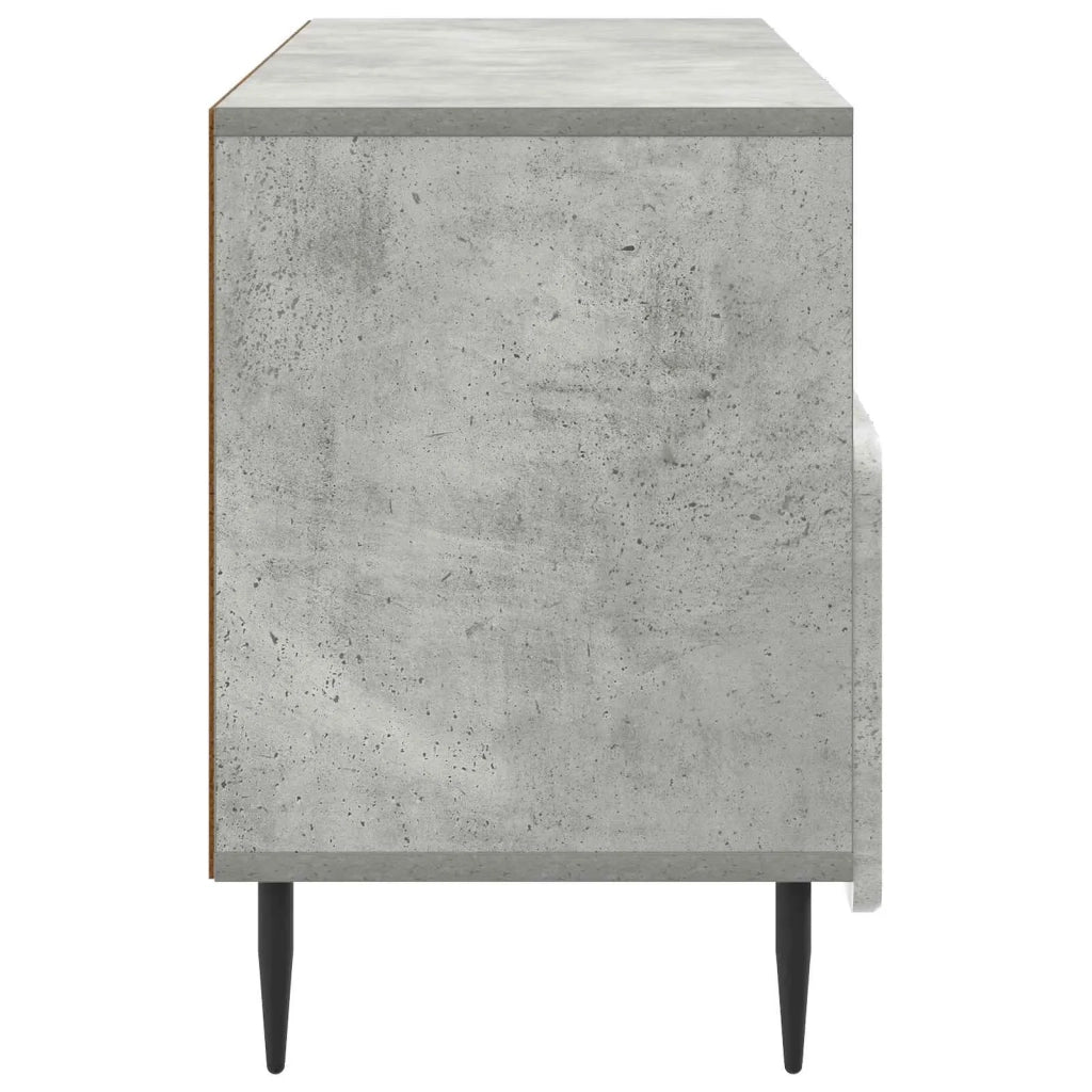 Mobile TV con cassetto-Credenza per TV Grigio Cemento 102 x 34,5 x 50 cm 159206