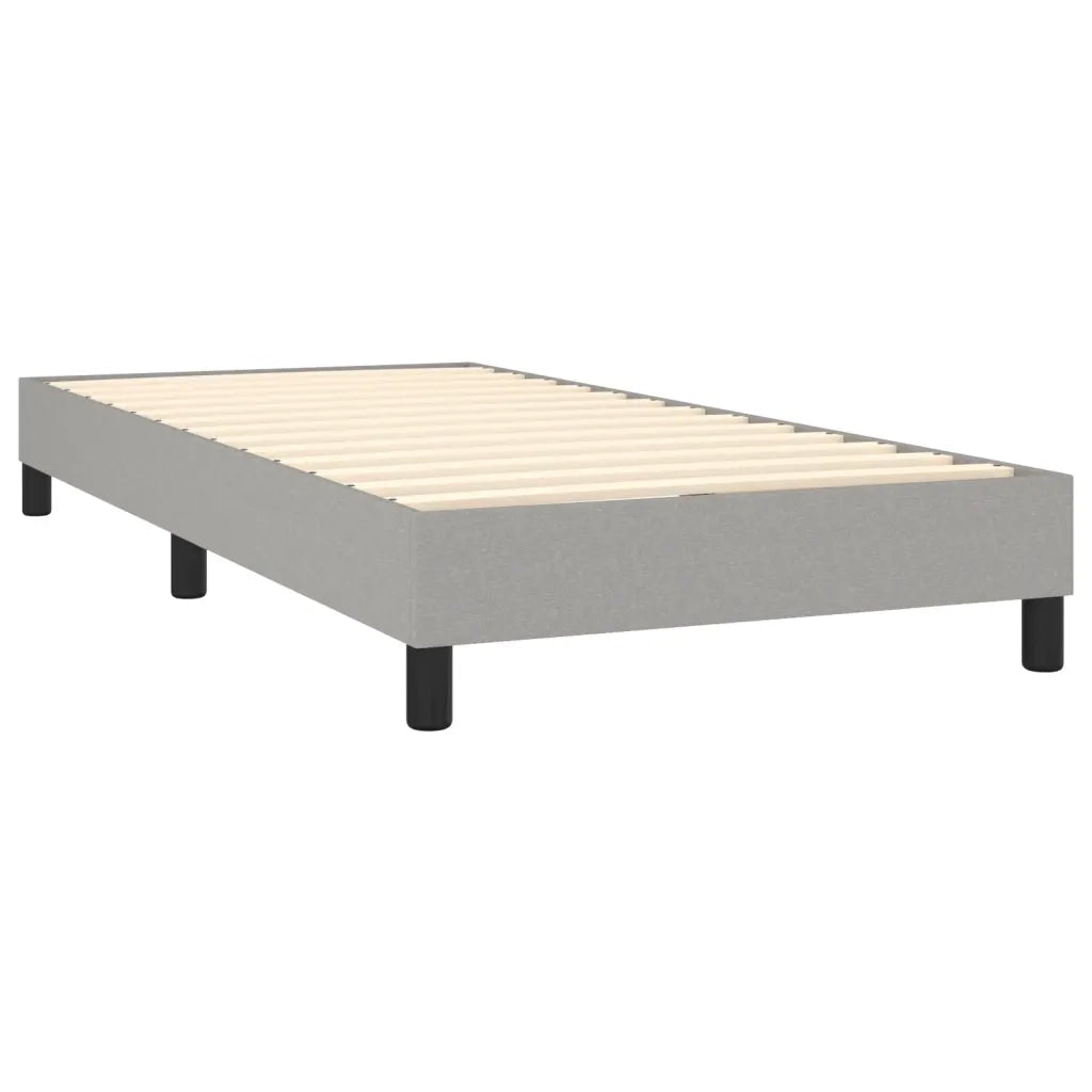 Giroletto a Molle con Materasso Grigio Chiaro 80x200 cm Tessuto 3126437