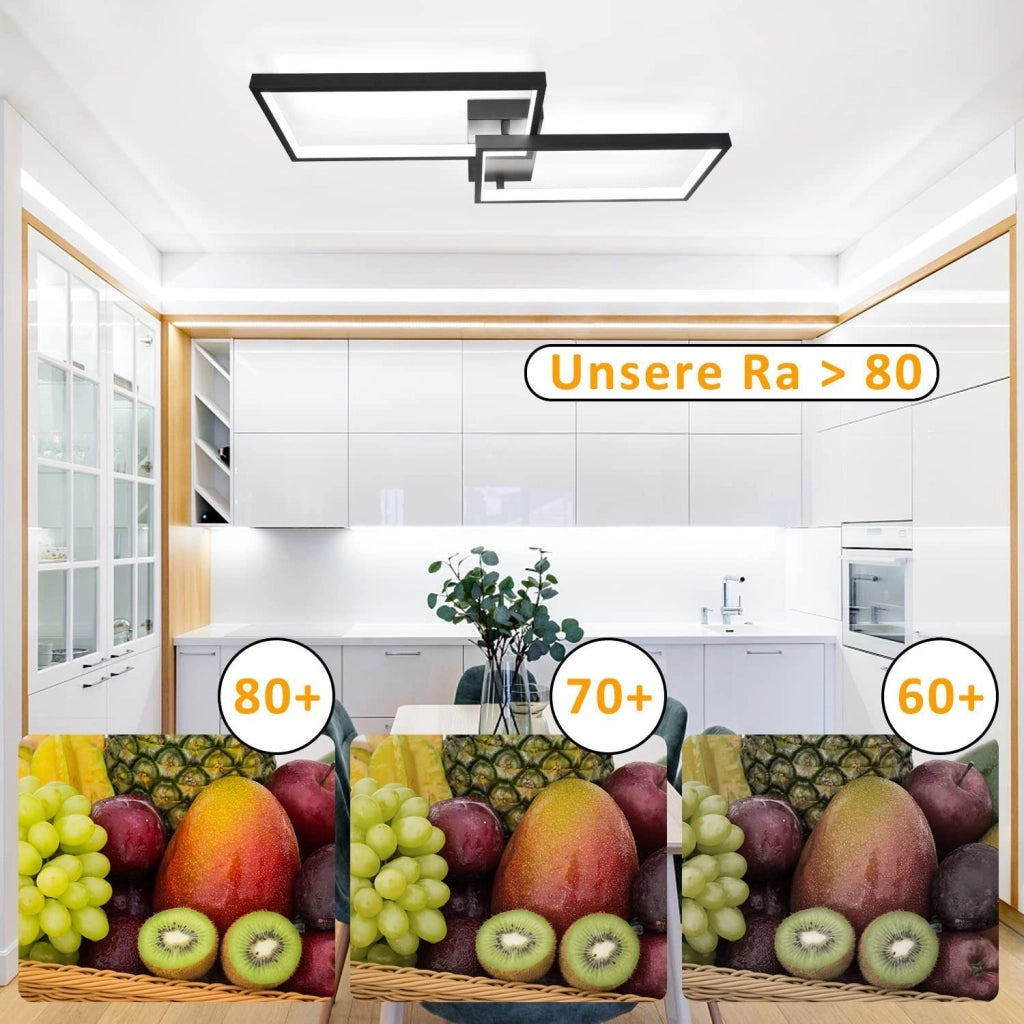 ZMH Lampada da soffitto a LED con telecomando - Illuminazione interna regolabile