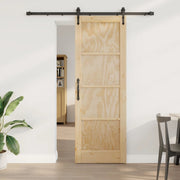 Porta scorrevole ORKDAL Naturale e Nero 73,5 x 211 cm 3445558