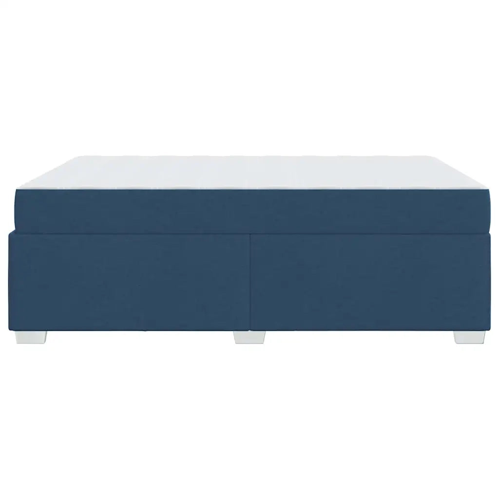Struttura del letto con materasso Blu 140 x 200 cm Tessuto