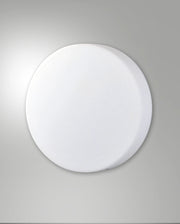 Graff Plafoniera LED 18W 3000K Bianco in Metallo e Vetro Soffiato Ø300mm - Lampada da Soffitto Design per Illuminazione Interni Moderni