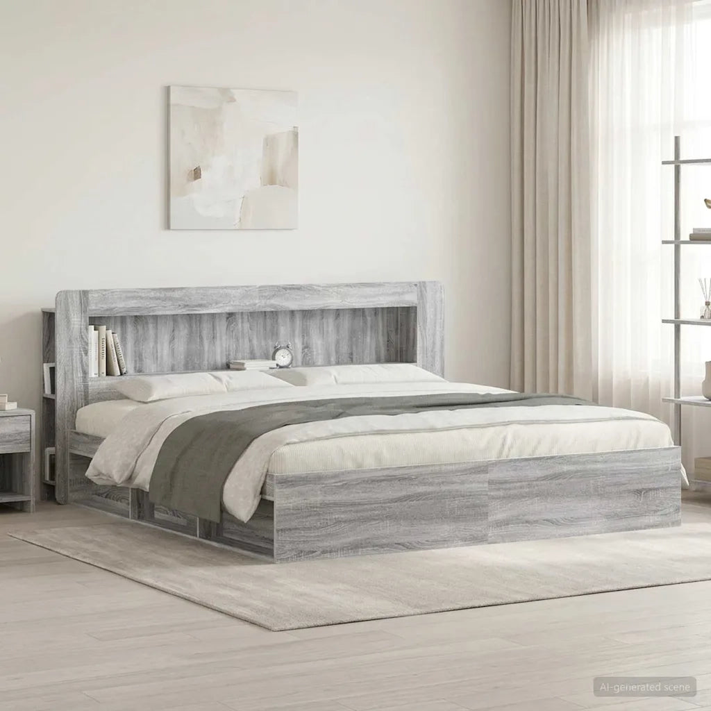 Testata del letto Grigio Sonoma Legno ingegnerizzato 8001306