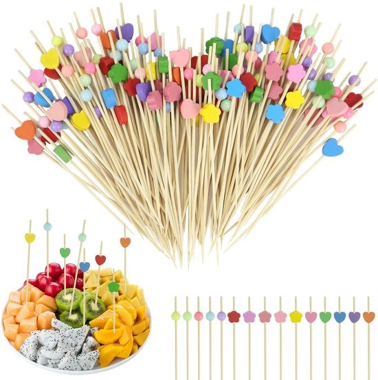 Set di bastoncini di legno per cocktail - decorazione per aperitivo - 300 pezzi