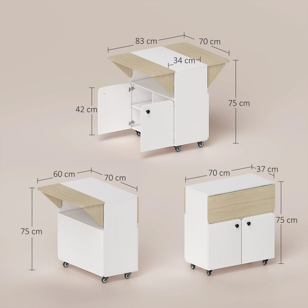 Tavolo da pranzo pieghevole 4 persone con ripiano ¨C zephmum ¨C 70x83x75 bianco