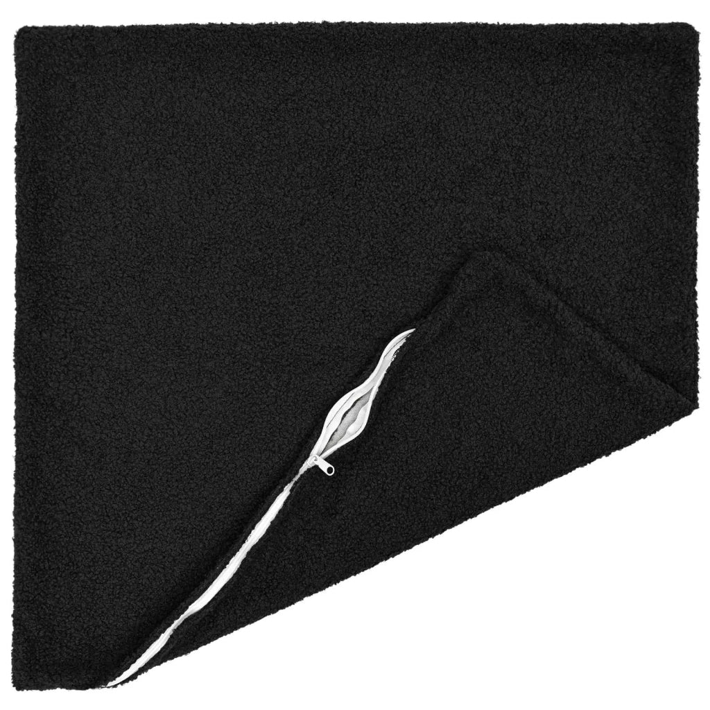 Federa 6 pcs HEERLEN Nero 55 x 55 cm Bouclé 912318