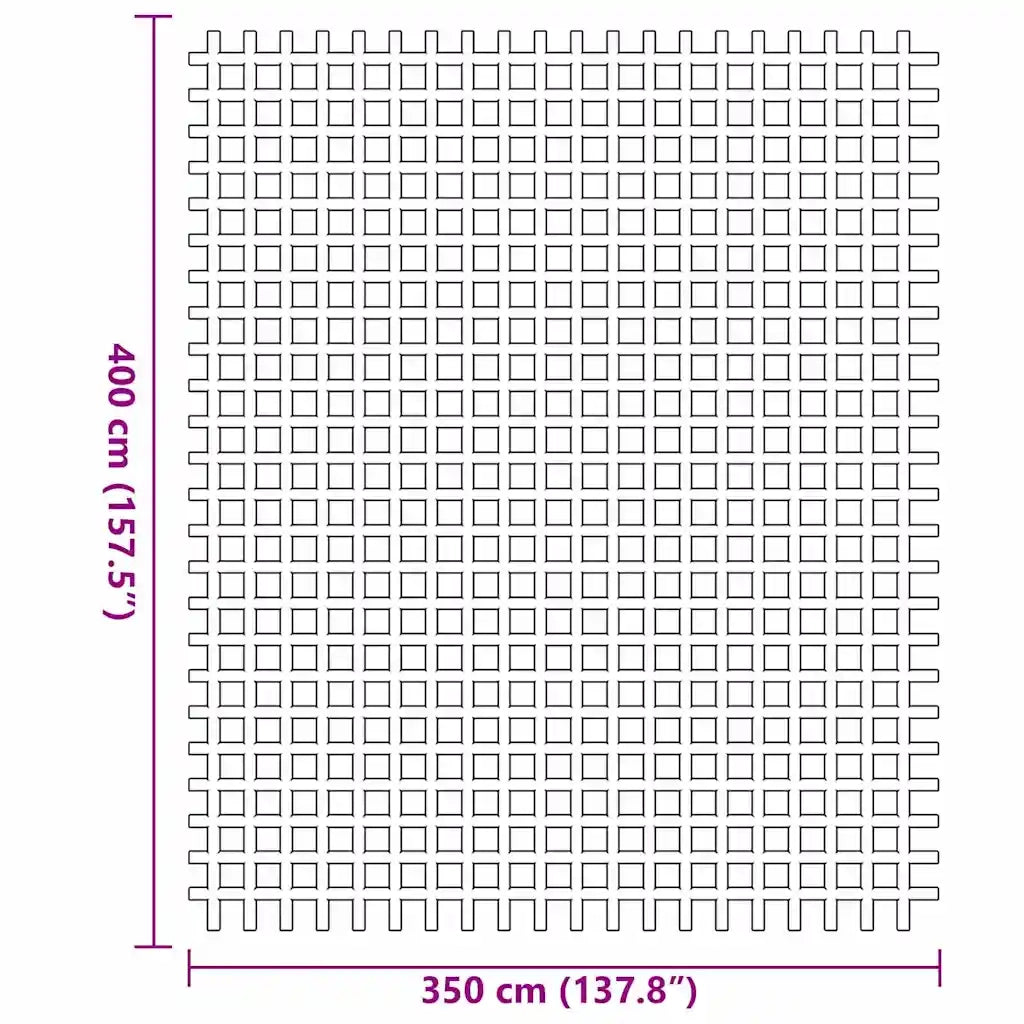 Tappeto da Tenda Blu 400 × 350 cm Poliestere 42002783