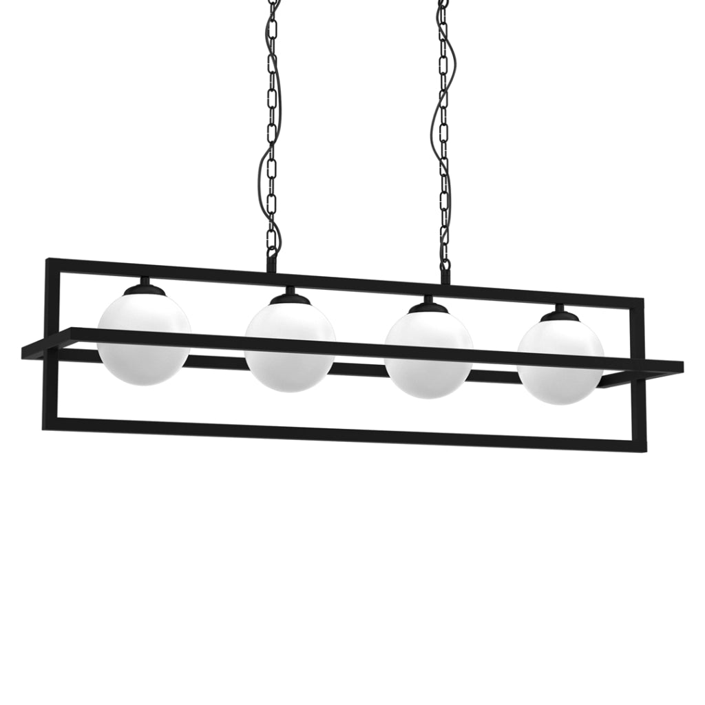 Lampada sospensione Diego 100cm 4 sfere E14 Milagro