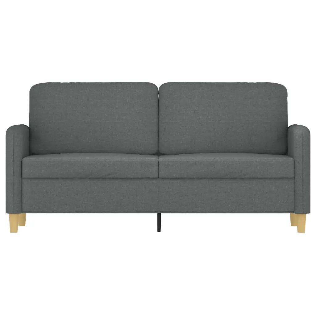 Divano a 2 Posti-Sofa 2 Posti Grigio Scuro 140 cm in Tessuto 254692