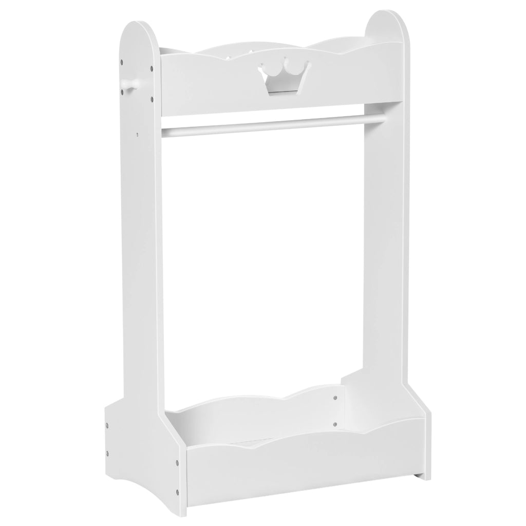 Armadio per Bambini con Ripiani e Appendiabiti ¨C Minimal ¨C 70.5x37x103cm, Bianco