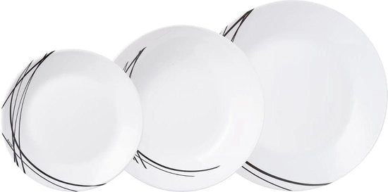 Set di tavola da 18 pezzi in opale Domitille Luminarc