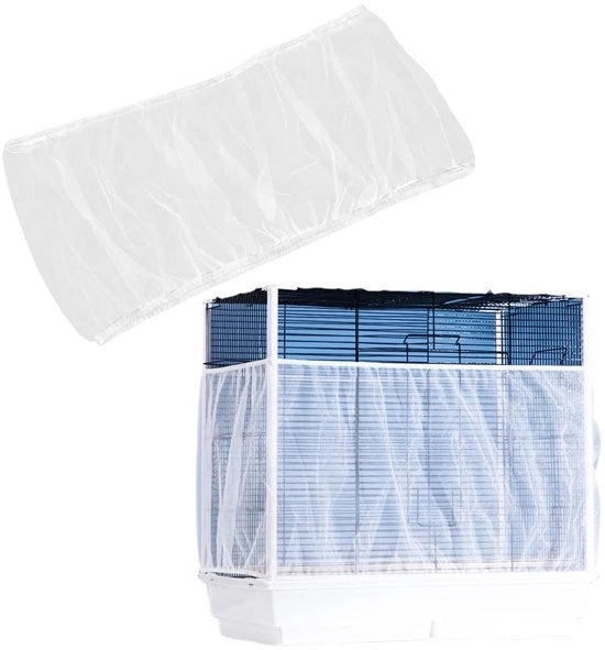 Casa per uccelli 30 cm alta - Raccoglitore per uccelli - Rete protettiva - Fodera in nylon duraturo - Corda elastica regolabile - Pulizia facile - Rete per uccelli