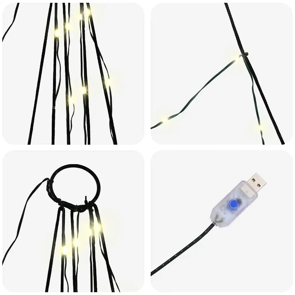Albero di Natale LED con picchetti per il terreno 182 cm 42018737