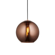 Lampada a sospensione moderna rame sfera vetro E27 Endon BOLI