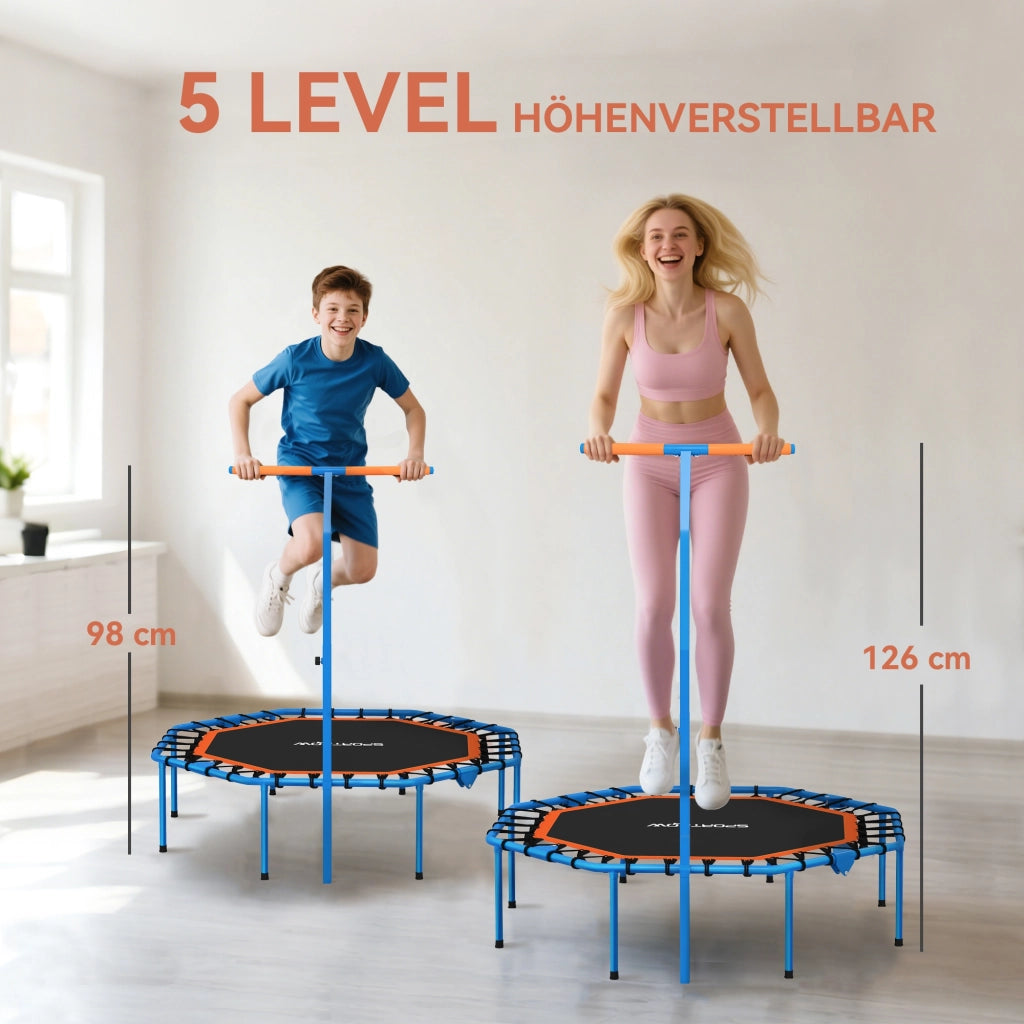 Trampolino Fitness ¨C Minimal ¨C Blu, Acciaio