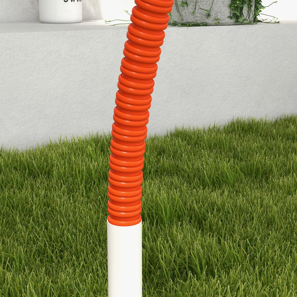 Set per cani Agility 4 pezzi ¨C zephmum ¨C bianco+arancione 89x69x99 cm