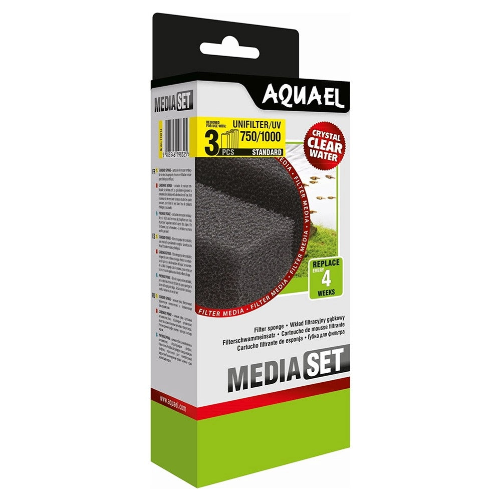 Aquael Ricambio spugna Filtrante per Uni Filter UV 750/1000 - 3pz
