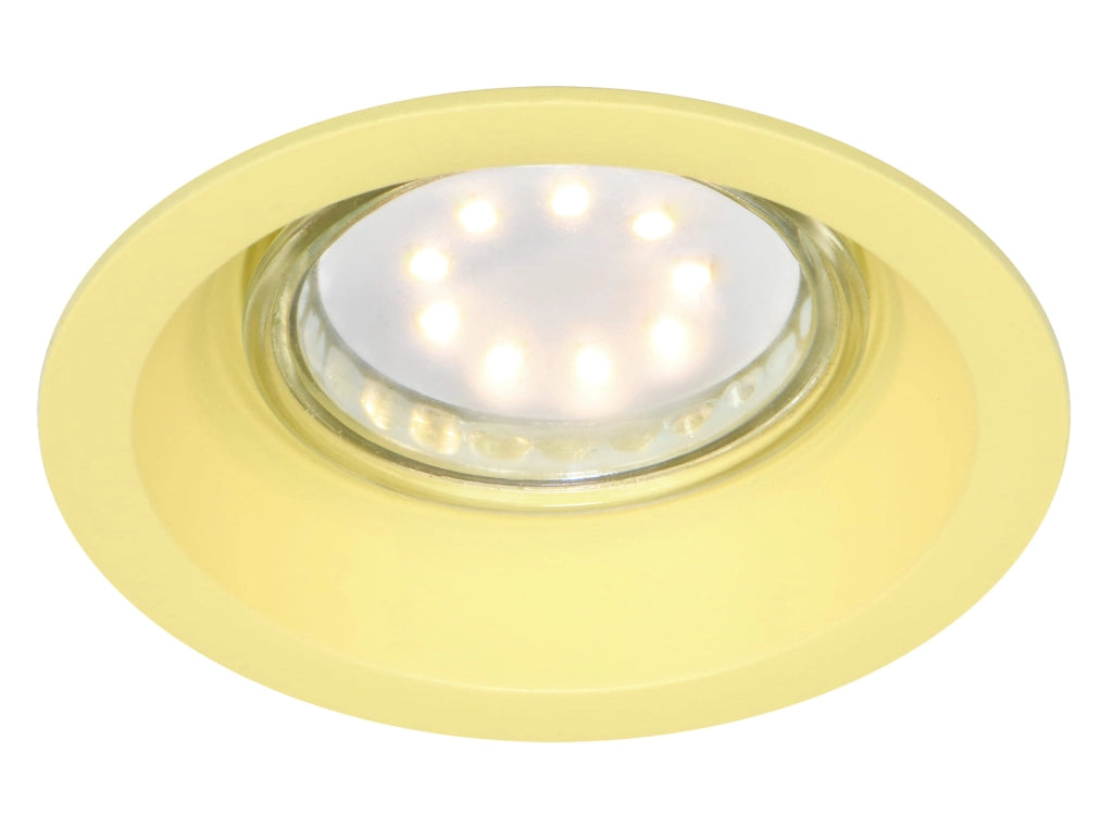 Faretto da soffitto Candellux SA-12 GU10 giallo alluminio