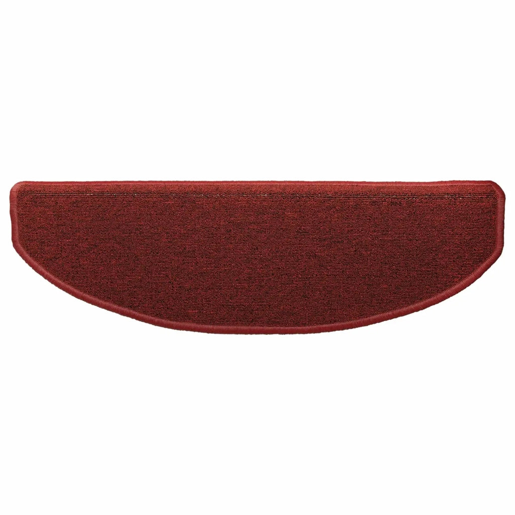Tappetini per scale autoadesivi 15 pz | Gradini per Scale Rosso Bordeaux