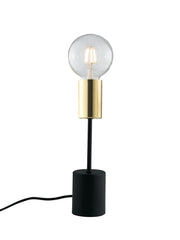Lampada da tavolo BLAKE nero/oro