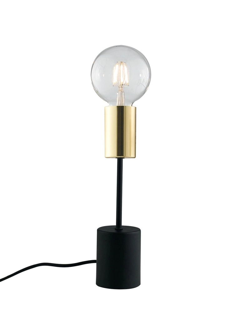Lampada da tavolo BLAKE nero/oro