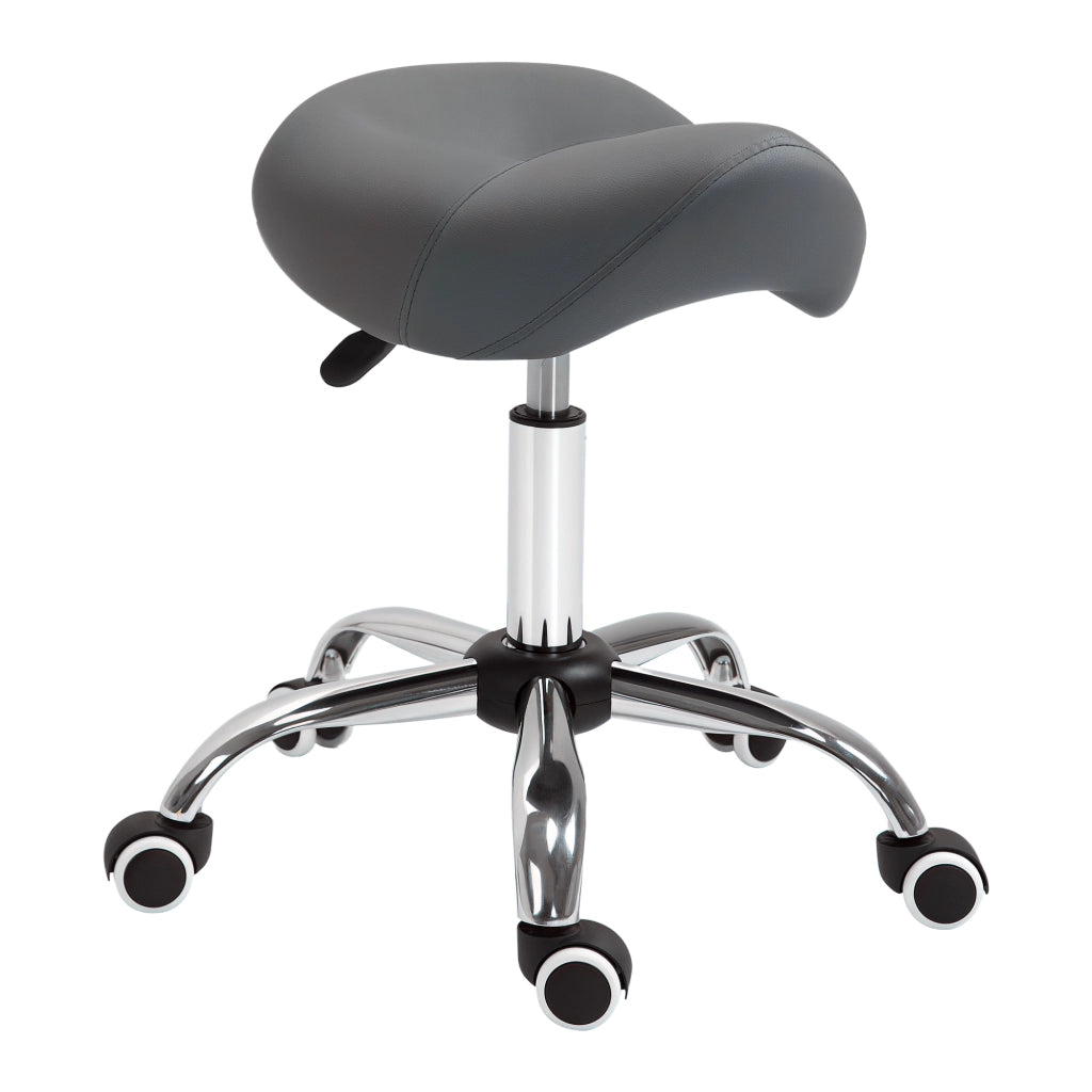 Sgabello Regolabile con Ruote ¨C Minimal ¨C Grigio 52x53x49-61cm