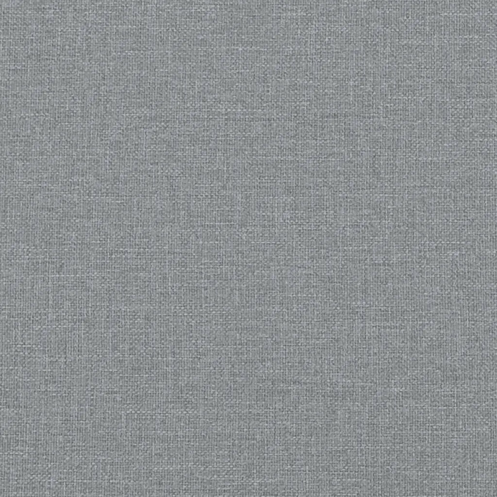 Poltrona con Gambe a Dondolo e Sgabello Grigio Chiaro Tessuto 3121272
