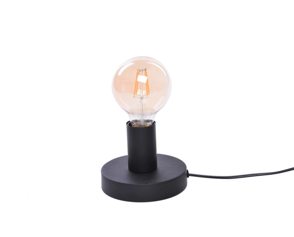 Lampada da tavolo industriale nera E27 Bowie Rabalux