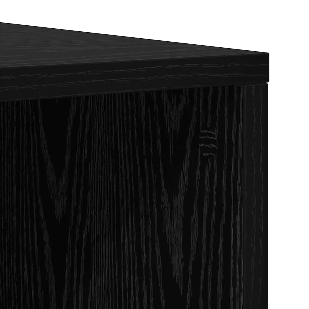 Set mobile TV 2 pz Rovere Nero Legno ingegnerizzato 3393550