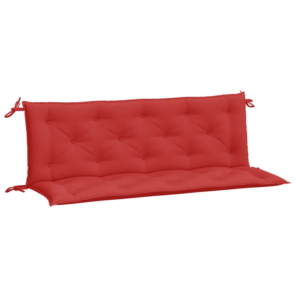 Cuscini per Panca 2 pz-Set di 2 Cuscini per panchina Rossi 150x50x7 cm in Tessuto Oxford