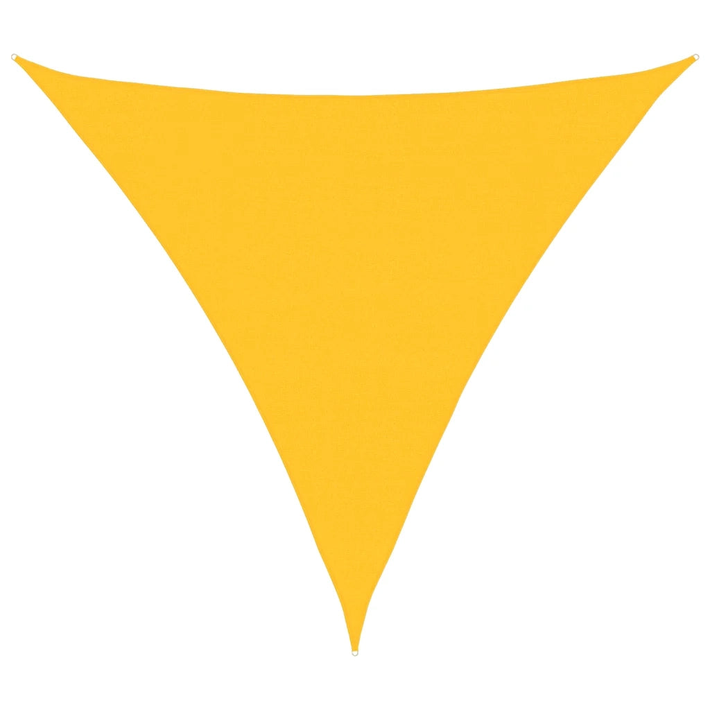 Vela Parasole 160 g/m² Triangolare Giallo 5x5x5 m in HDPE 311592