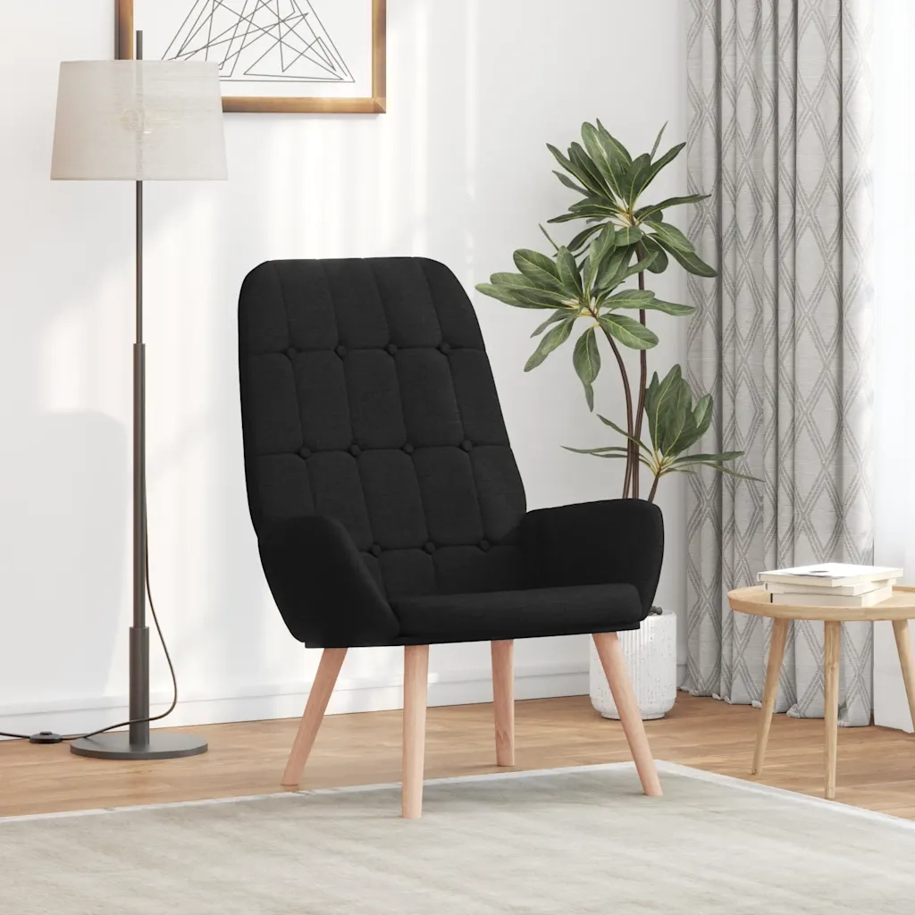 Sedia Relax Nera in Tessuto 4102647
